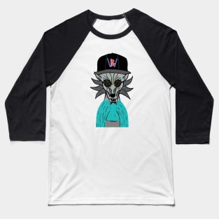 BussyWolves cool gray wolf with a sweater Baseball T-Shirt